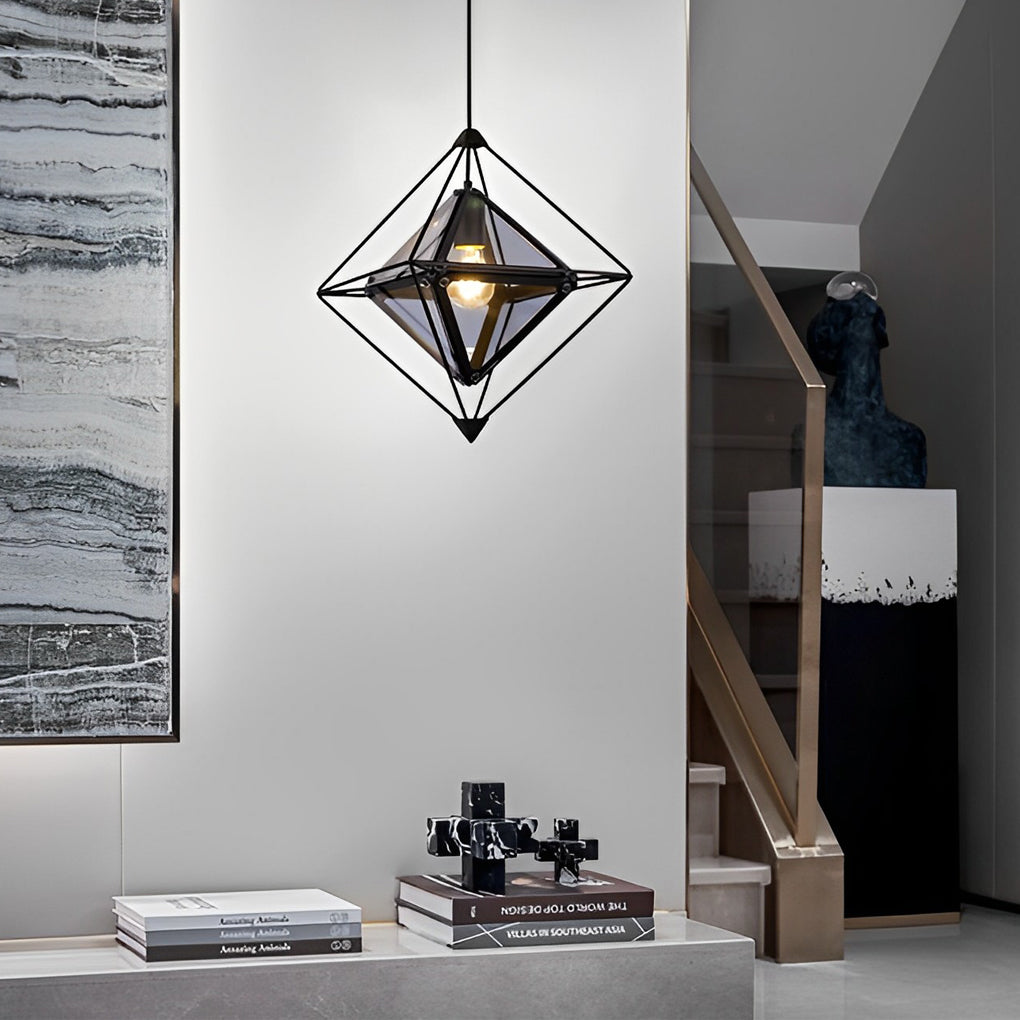 Geometric Glass Pendant Lights Li002220