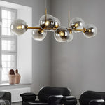 Glass Shade Led Postmodern Chandelier Ha089403