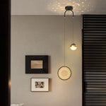 Round Oval Creative Starry Projection 3 Step Dimming Nordic Pendant Lights 1