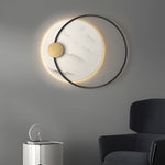 Dia 13 26 Round Marble Decorative Led Wall Sconces For Home