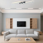 Modern Simple Black Aluminum Led Ceiling Light