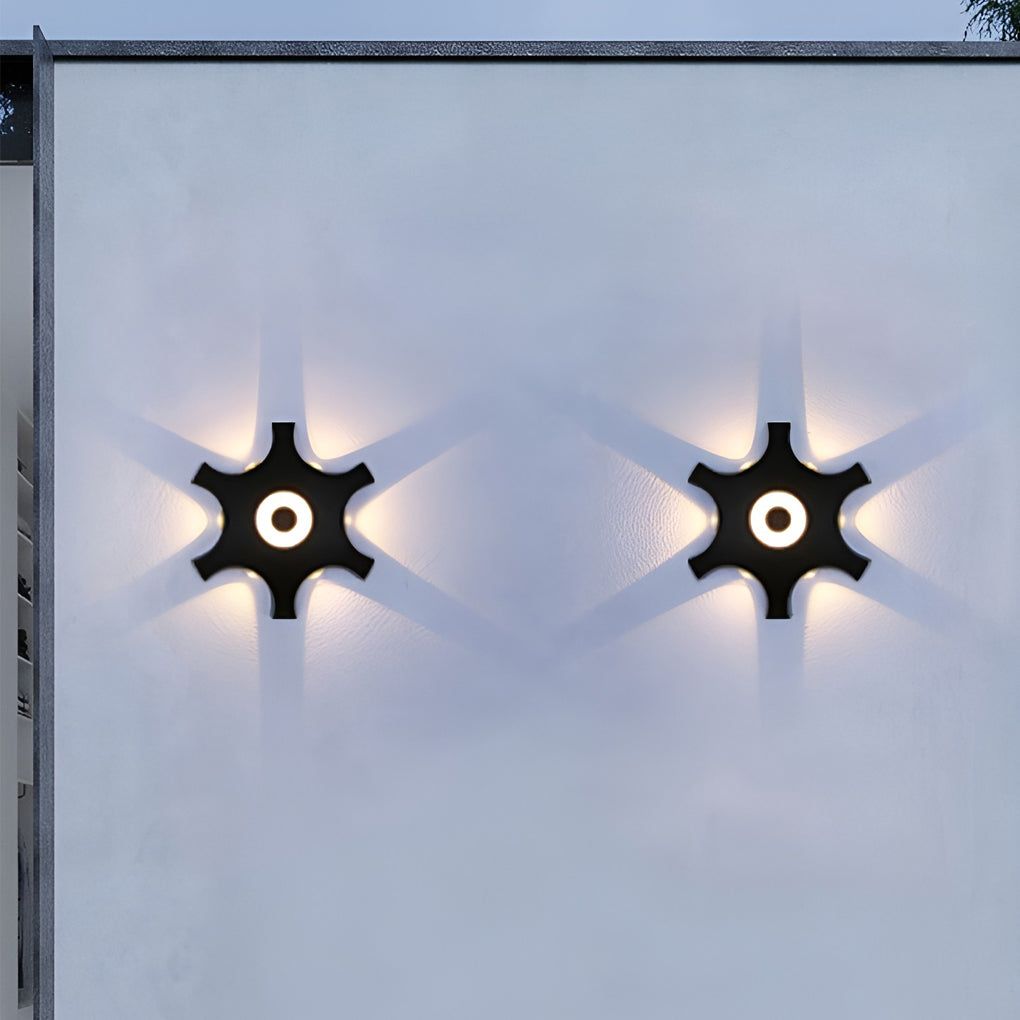 Flower Shaped Led Waterproof Nordic Wall Sconces