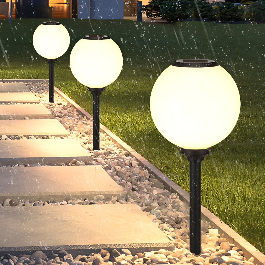 Waterproof Round Modern Solar Pathway Lights Li002005