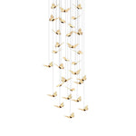 Small Butterflies Long Chandelier Ha093702