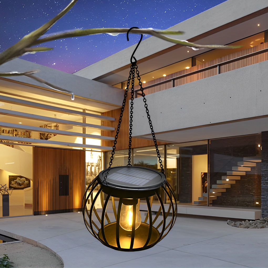 2Pcs Solar Outdoor Lantern Ha084664
