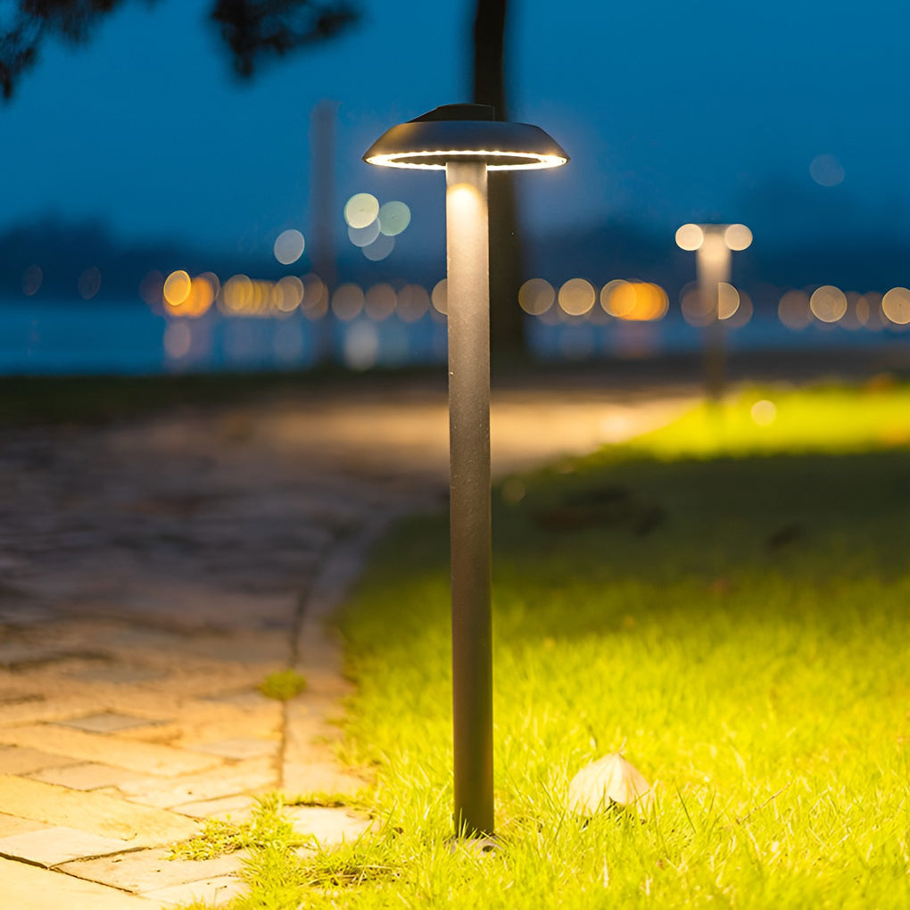 Lumière Mushroom LED Path Light — Waterproof Aluminum Landscape Lamp for Modern Gardens