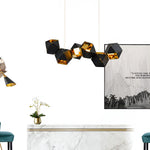 6 Heads Geometric Creative Polygonal Postmodern Pendant Light