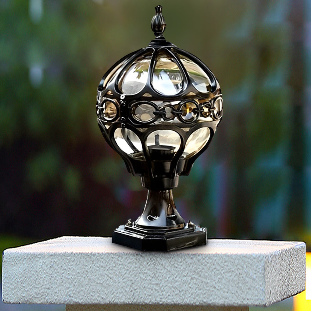 Round Ball Fence Post Lights Ha080221
