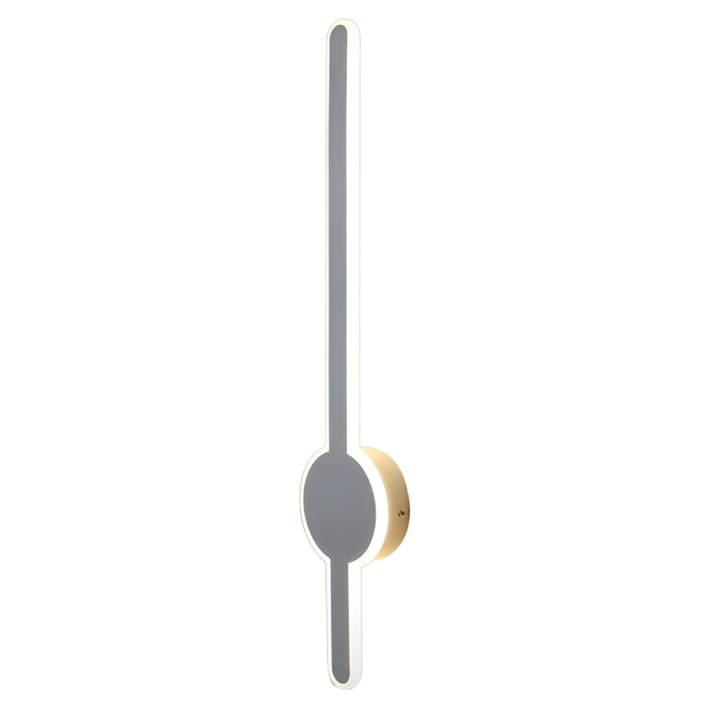 Modern LED Wall Sconce with Black, Gold, or White Hardware
