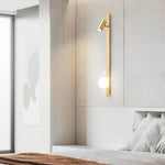 Long Strip Wall Lamp With Adjustable Spotlight Ha083346