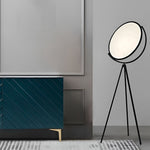 Black Metal And Rotating Led Tripod Floor Lamp
