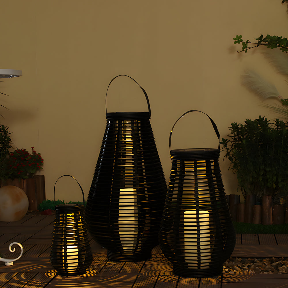 Waterproof Led Black Portable Solar Lantern Li002711