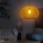 Handwoven Bamboo Rattan Pendant Light – Modern Natural Chandelier for Dining & Living Spaces