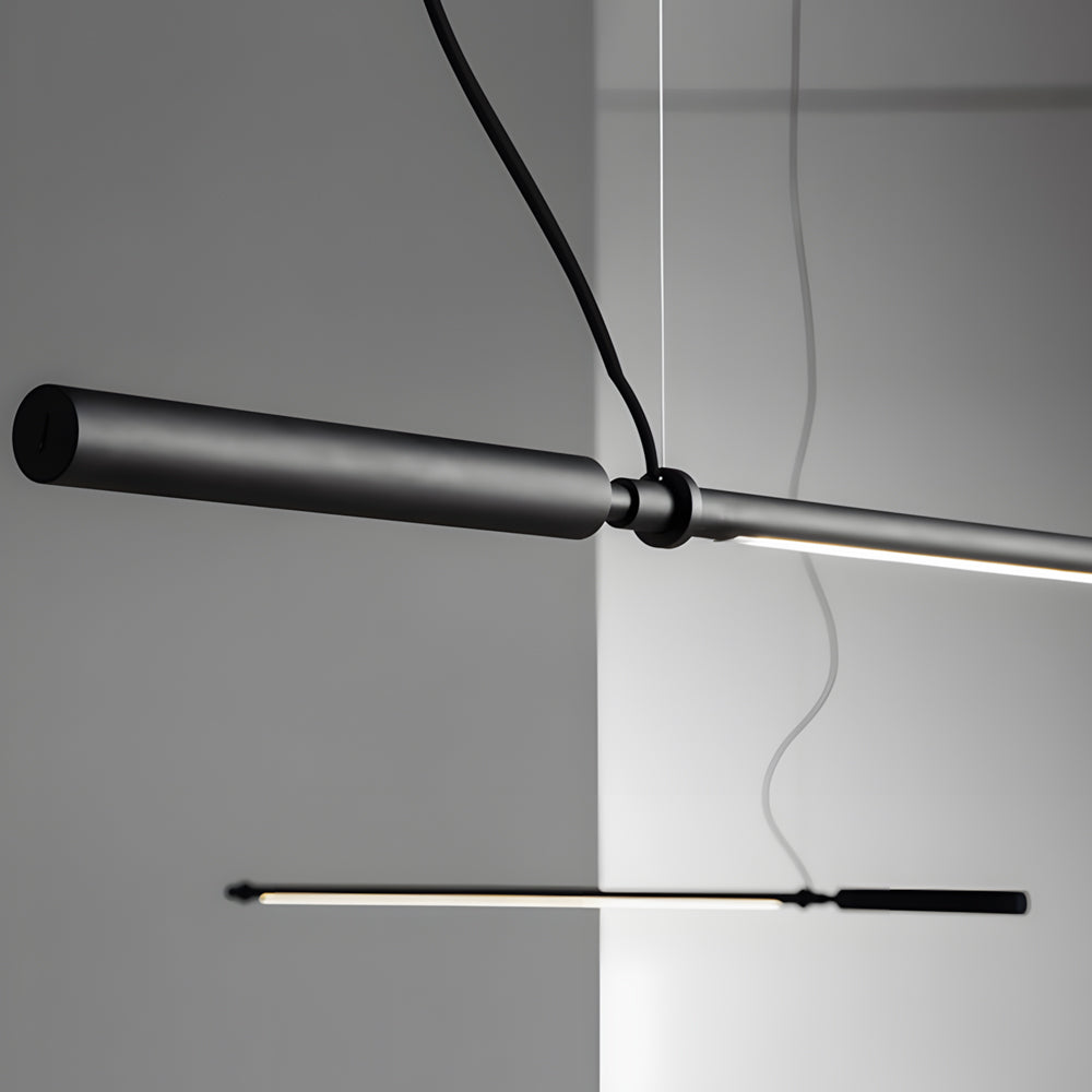 47 2 In Minimalist Black Acrylic Linear Led Pendant Light