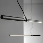47 2 In Minimalist Black Acrylic Linear Led Pendant Light