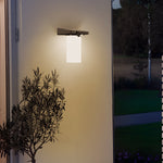 Modern Led Black Outdoor Solar Wall Lights With Motion Sensor