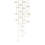 Lotus Leaves Led Staircase Chandelier Ha093921
