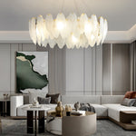 Glass Feathers Dining Room Light Ha098702