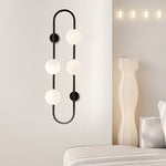 Creative 4 Glass Ball Bubbles Led Post Modern Decorative Wall Sconces Lighting