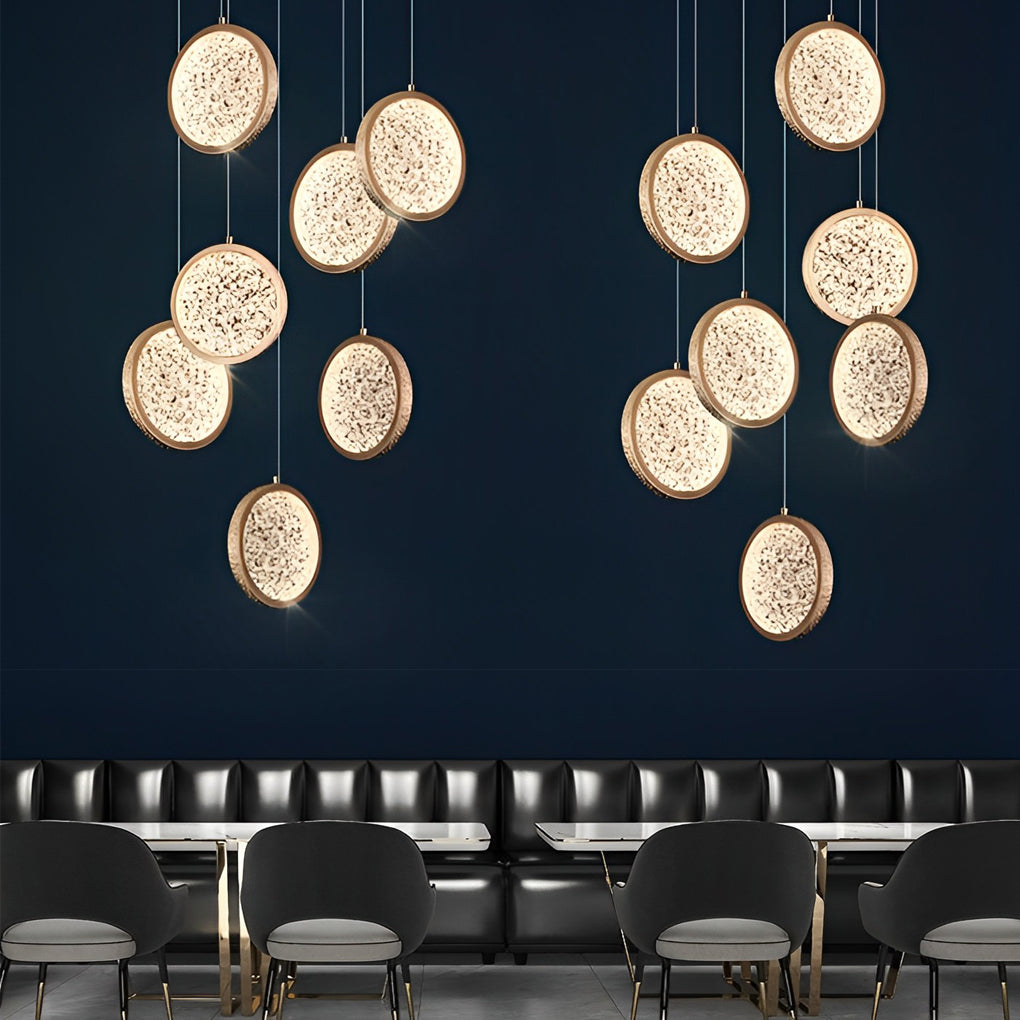 Round Modern Pendant Lights Ha076653