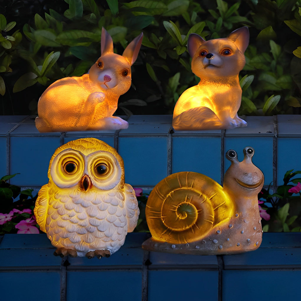 Resin Small Animal Solar Lights Li002459