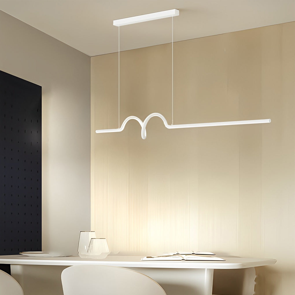 Wavy Strip Led Pendant Light Li002328