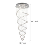 Double Spiral Led Staircase Chandelier Ha098799