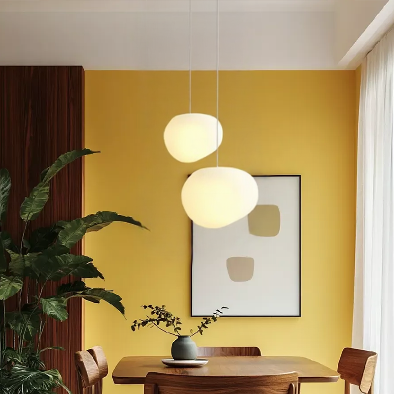 Nordic White Pebble Pendant Light