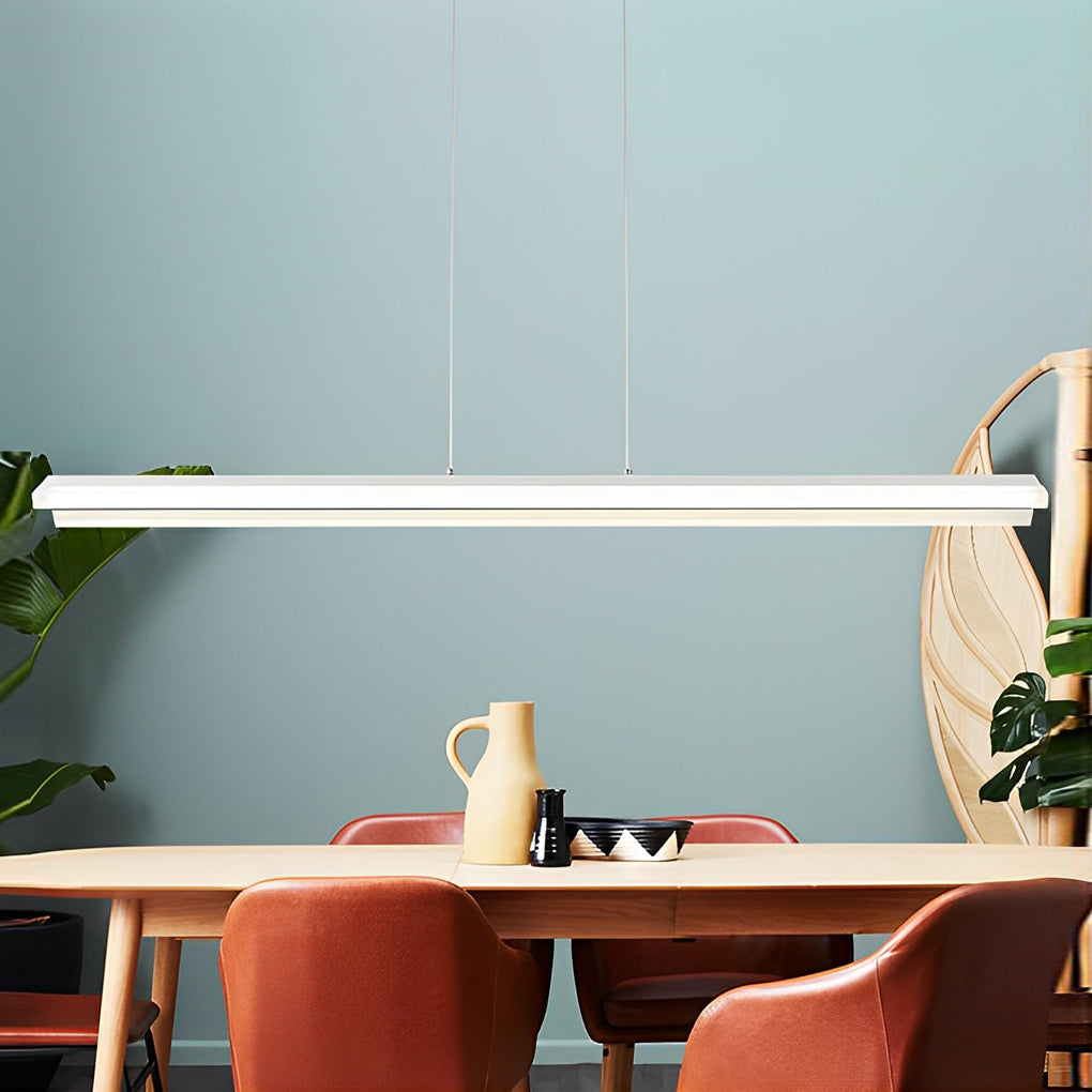 Modern Linear LED Pendant Light for Dining Room and Living Room