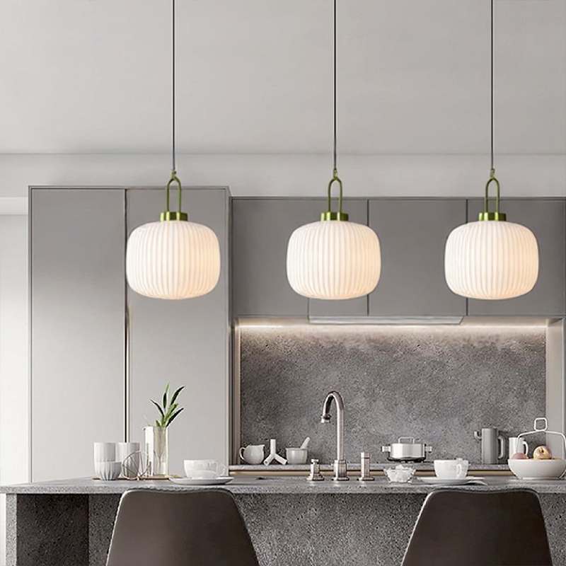 Modern Simple Clear Light Stripe Led Chandelier