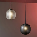 Round Lantern Shaped Glass Led Modern Pendant Light