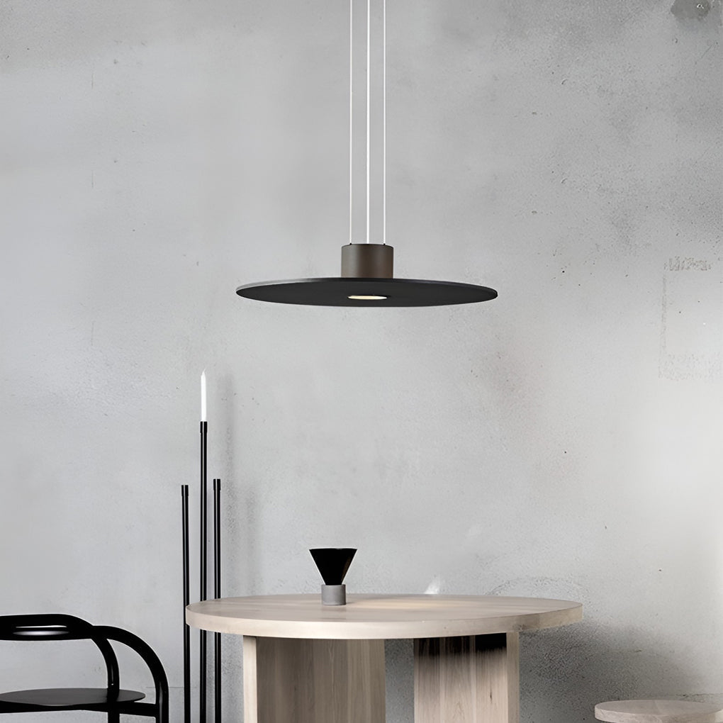 Round Plate Shaped Led Modern Pendant Light