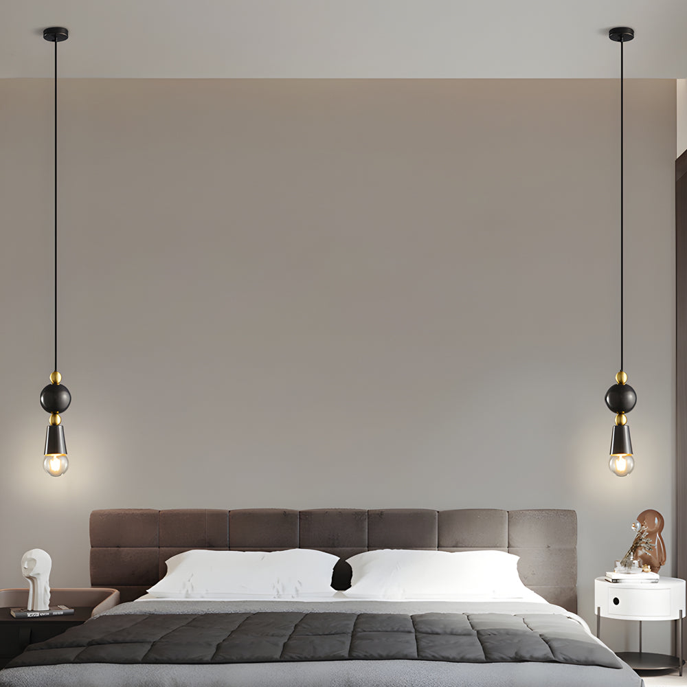 Modern Elegance Spindle Pendant Lamp