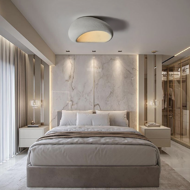 Moon Shaped Flushmount Ceiling Light