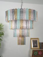 Lustrava Prism Chandelier – Handcrafted Murano Glass Pendant Light
