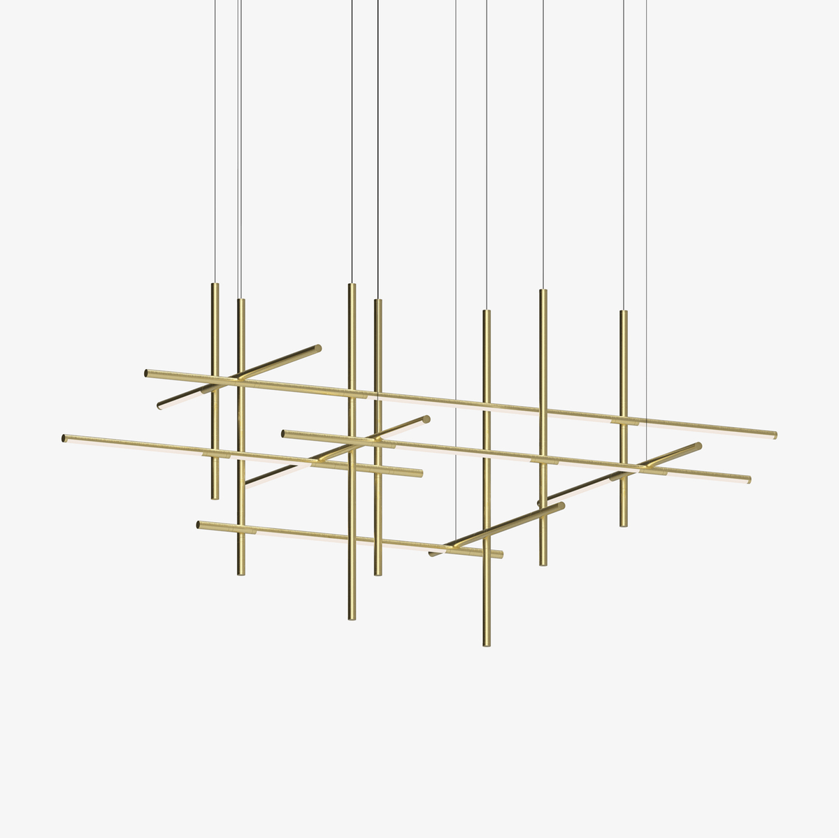 Geometric Linear LED Pendant Light – Modern Art-Inspired Illumination
