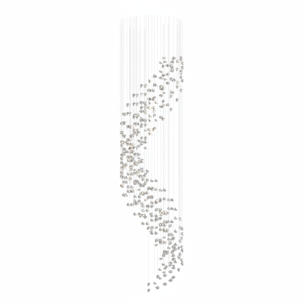 Raw Crystal Chandelier | Customizable Designer Pendant Light