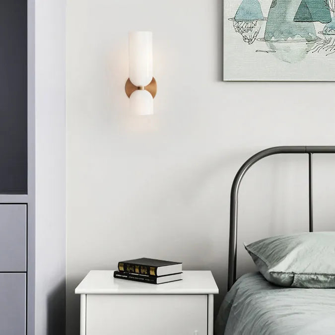 Double Head Glass Wall Light