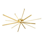 Aurelia Copper Starburst Semi-Flush Ceiling Light with Integrated LED