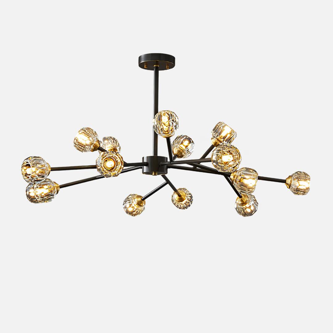 Glass Ball Cascade Chandelier