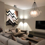 Aqua Sphere Chandelier