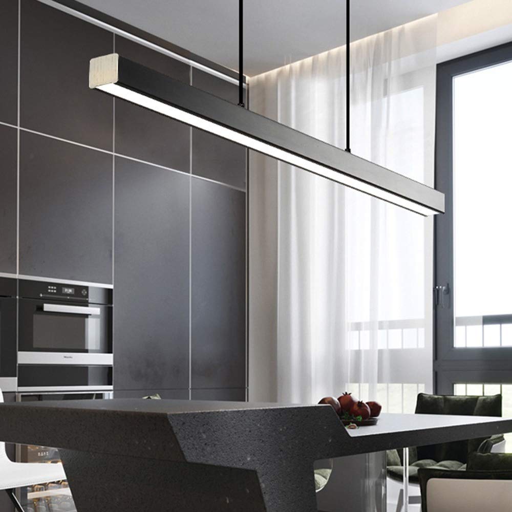 Modern Minimalist Long Strip Chandelier