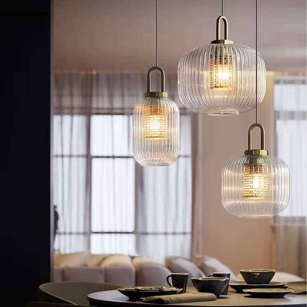 Modern Simple Clear Light Stripe Led Chandelier