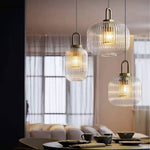 Modern Simple Clear Light Stripe Led Chandelier