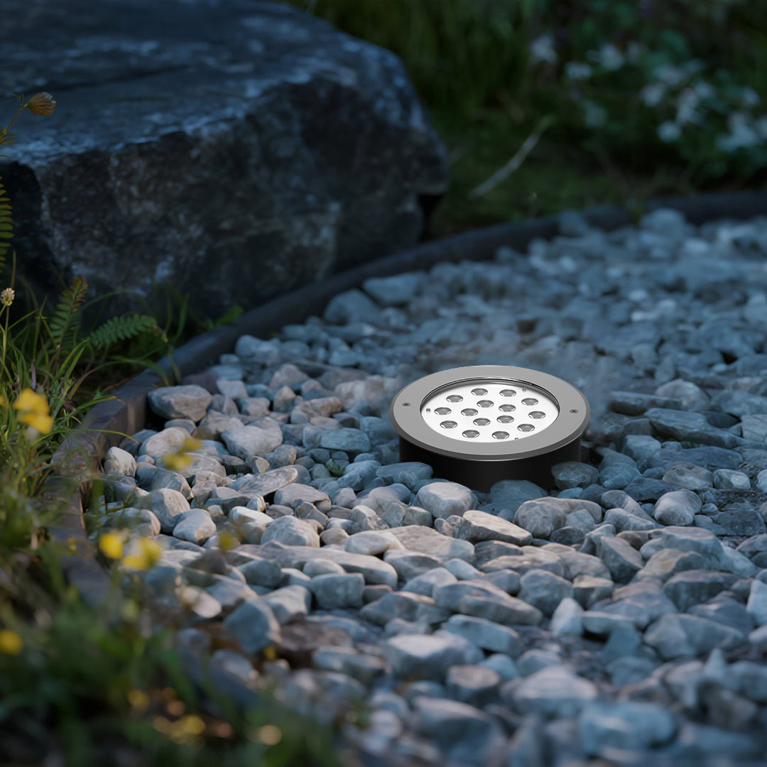 Minimalist LED In-Ground Well Light for Outdoor Landscapes