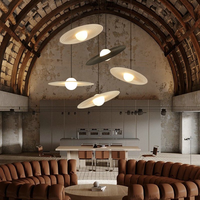 Miller Record Pendant Light – Modern Vinyl-Inspired LED Hanging Lamp for Living Spaces