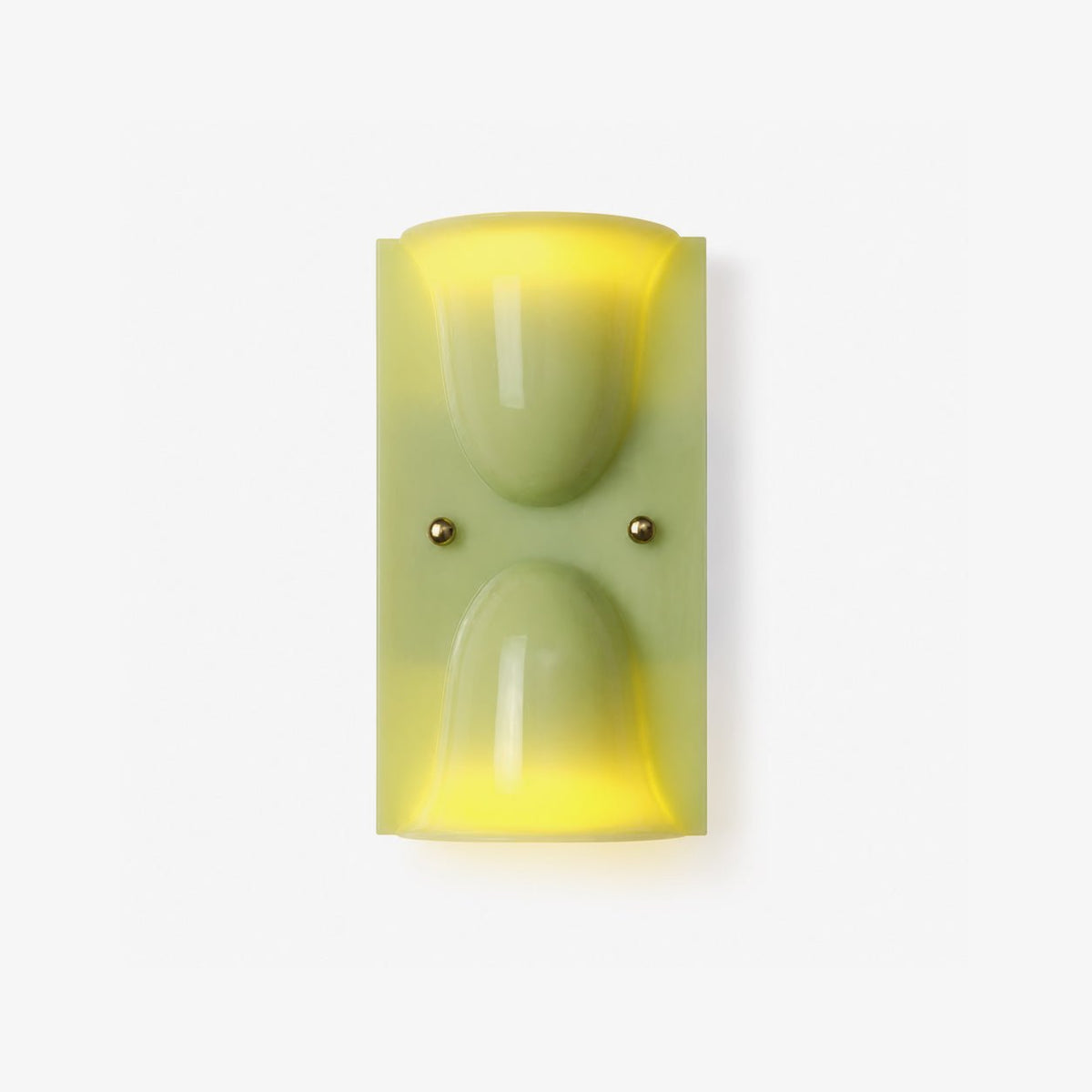 Aura Melt Sculptural Resin Wall Sconce in Lime Green, White, or Deep Red
