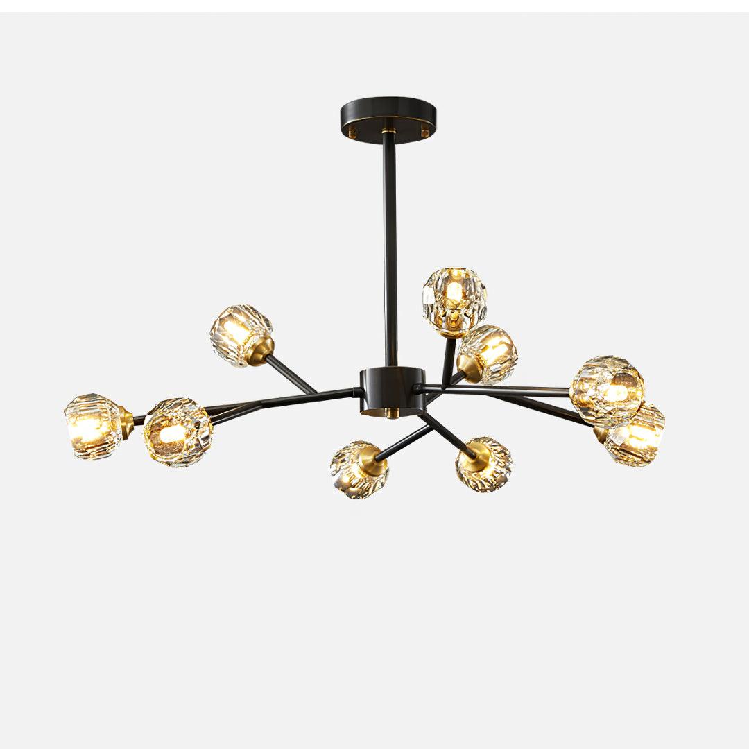 Glass Ball Cascade Chandelier