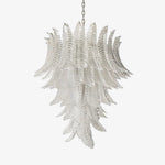 Rosalind Clear Glass Floral Cascade Chandelier for Elegant Interiors