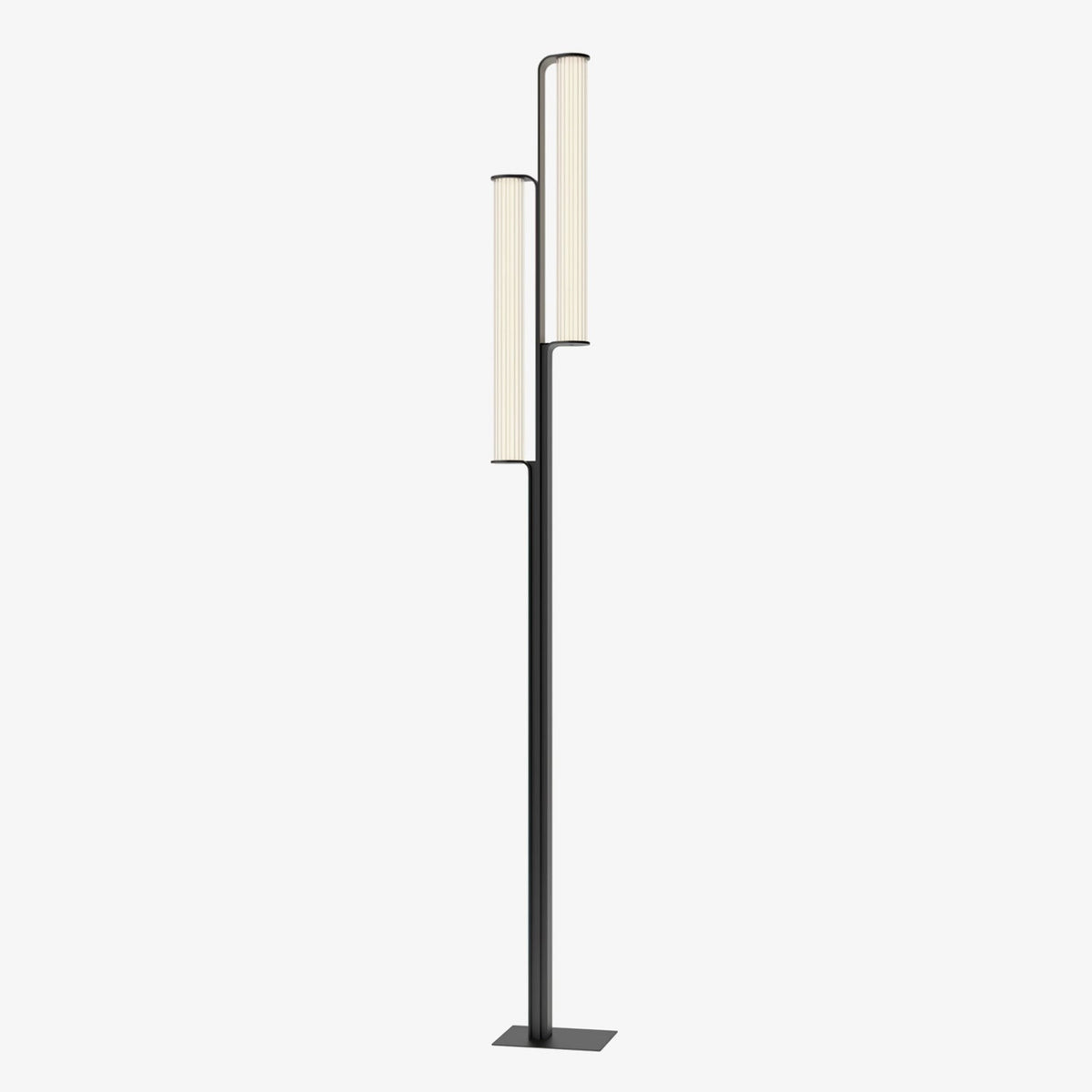 Lumo Arc Outdoor Post Light – Modern LED Garden Lamp in Matte Black